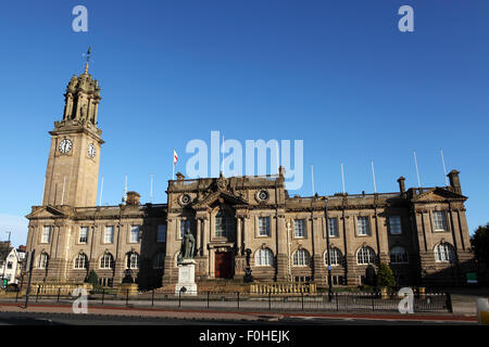 The town hall in South Shields, England. The Edwardian building was opened in 1910. Stock Photo