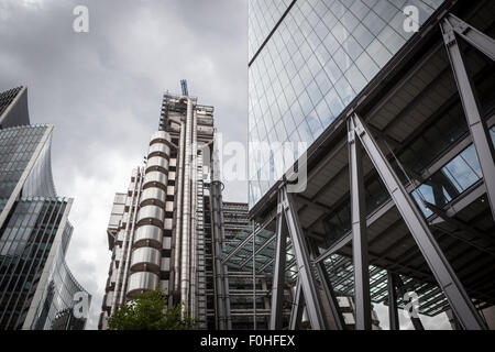 Trio of iconic skyscrapers in the City of London Stock Photo