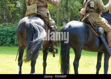 soldiers enactment war re cannock chase visitor second centre alamy lancers troop 16th horses riding display