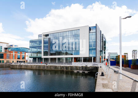 City Quays 1 is a c83,000 sq ft (c7,700 sq m) five-storey office building with associated surface car parking. Stock Photo