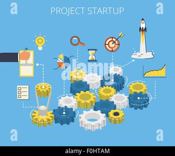Business start Stock Vector