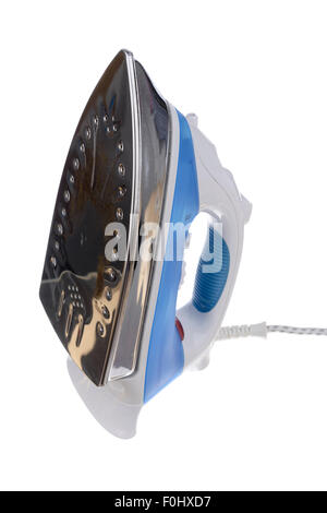 Electric steam iron cut out isolated on white background Stock Photo