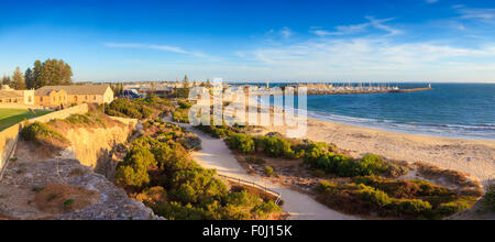 Fremantle. Bathers Beach and Challenger Harbour taken from the Round House. Stock Photo