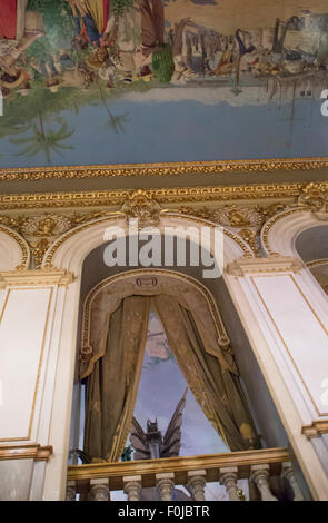 Classical interior of the National Theater in San José, Costa Rica. The National Theatre stood as a cultural asset Stock Photo