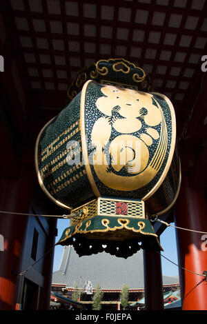 Detail of Sensō-ji temple. It is an ancient Buddhist temple located in Asakusa, Taitō, Tokyo, Japan. It is Tokyo's oldest temple Stock Photo