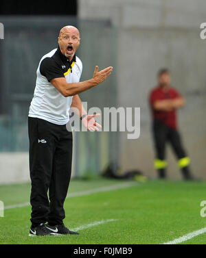 Udine, Italy. 16th Aug, 2015. Udinese's head coach Colantuono gestures during the Italian TIM Cup 2015/16 football match between Udinese and Novara at Friuli Stadium on 16th August 2015. photo Simone Ferraro / Alamy Live News Stock Photo