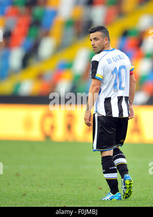 Udine, Italy. 16th Aug, 2015. Udinese's forward Antonio Di Natale reacts during the Italian TIM Cup 2015/16 football match between Udinese and Novara at Friuli Stadium on 16th August 2015. photo Simone Ferraro / Alamy Live News Stock Photo