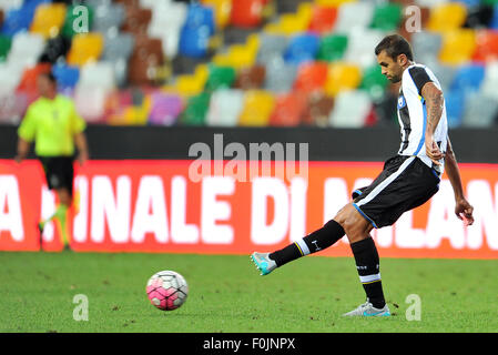 Udine, Italy. 16th Aug, 2015. Udinese's defender Larangeira Danilo during the Italian TIM Cup 2015/16 football match between Udinese and Novara at Friuli Stadium on 16th August 2015. photo Simone Ferraro / Alamy Live News Stock Photo