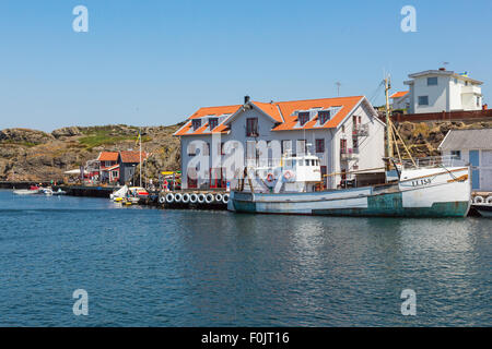 Grundsund, an old fishing village on the Swedish west coast Stock Photo