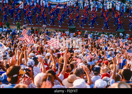 Opening Ceremonies at the 1984 Olympic Summer Games, Los Angeles, CA. Stock Photo