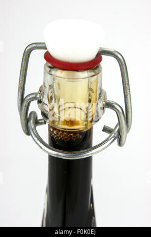 Traditional italian balsamic vinegar isolated on white background Stock Photo
