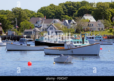 waterfront vinalhaven maine island lobster england dock boat usa moorings harbor alamy boats