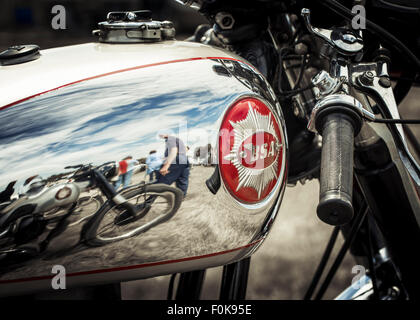 Classic motorbike show Stock Photo