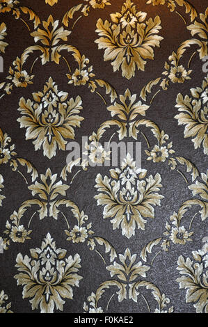 seamless damask wallpaper Stock Photo