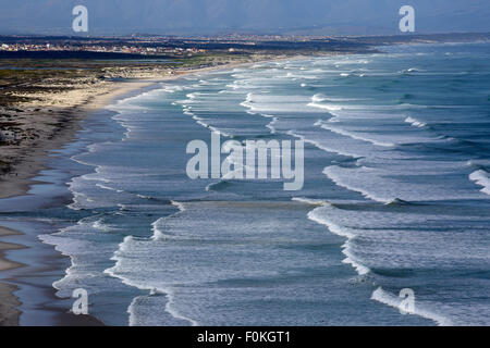 Overview of Muizenberg Beach, Cape Town Stock Photo