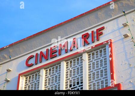 Cinema Rif, Grand Socco, Tangier, Morocco, North Africa Stock Photo