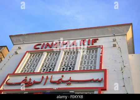 Cinema Rif, Grand Socco, Tangier, Morocco, North Africa Stock Photo