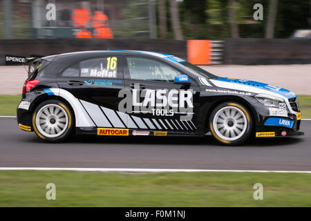 Aiden Moffat at Druids in Team  Laser Tools Racing Mercedes Benz A-Class Oulton Park BTCC Stock Photo