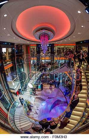 The Atrium on board the P&O cruise ship Ventura Stock Photo - Alamy