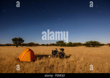 Camping in Damaraland, Namibia, Africa Stock Photo