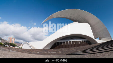 Auditorio de Tenerife, December 26, 2011. Designed by architect Santiago Calatrava Valls, architectural symbol, Modern building Stock Photo