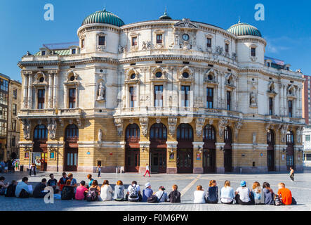 Arriaga theater. Bilbao. Biscay, Spain, Europe. Stock Photo