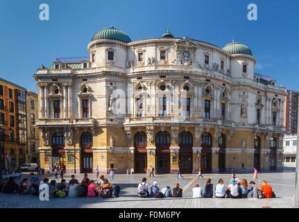 Arriaga theater. Bilbao. Biscay, Spain, Europe. Stock Photo