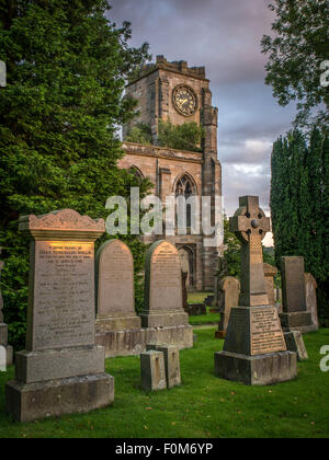 Lennoxtown Campsie High Church Graveyard Stock Photo