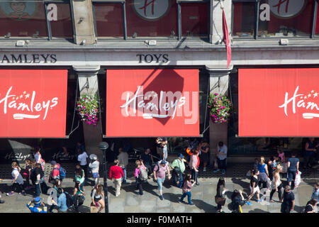 Hamleys Toy Store in London, aerial view Stock Photo