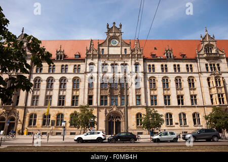court Building and former post office,  Magdeburg, Saxony- Anhalt, Germany Stock Photo