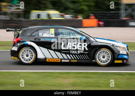 Aiden Moffat at Druids in Team  Laser Tools Racing Mercedes Benz A-Class Oulton Park BTCC Stock Photo