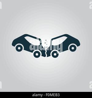 car crash and accidents icon Stock Vector