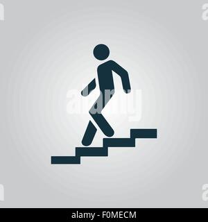down staircase symbol Stock Vector