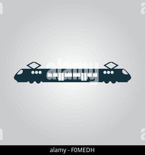 Suburban electric train. Stock Vector
