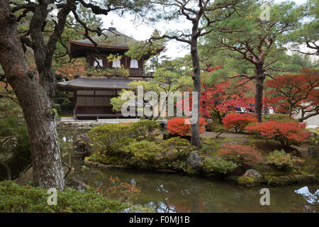 The Silver Pavilion, Ginkaku-ji (Buddhist Temple), Northern Higashiyama, Kyoto, Japan, Asia Stock Photo