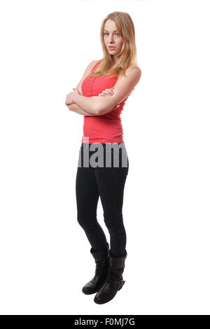 young skinny woman Stock Photo