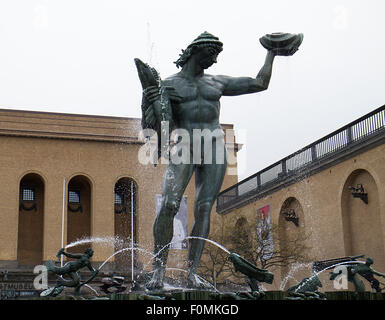 Poseidon statue, Gotenburg, Sweden Stock Photo