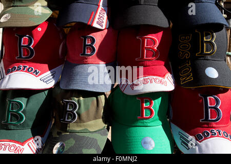 Boston Red Sox baseball caps Stock Photo