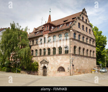 Herrenschiesshaus, built 1582-83, Andreij-Sacharow Square, Nuremberg, Bavaria, Germany Stock Photo