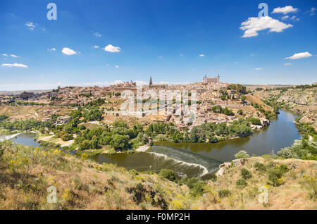 Toledo, Spain, scenic view of famous Toledo skyline. Stock Photo