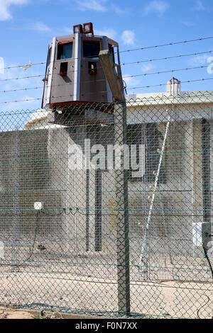 Razor Wire Security infrastructure protecting the petroleum stock in Cape Town. South Africa Stock Photo