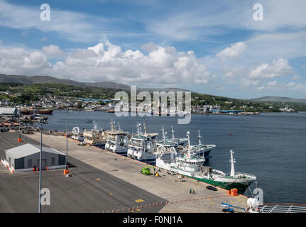 Killybegs Harbour and Town County Donegal Ireland Stock Photo