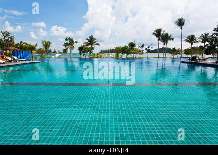 Resort swimming pool Stock Photo