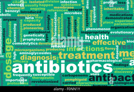 Antibiotics or Antimicrobial Pills as a Concept Stock Photo