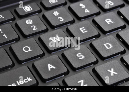 Macro shot of a tablet's keyboard Stock Photo