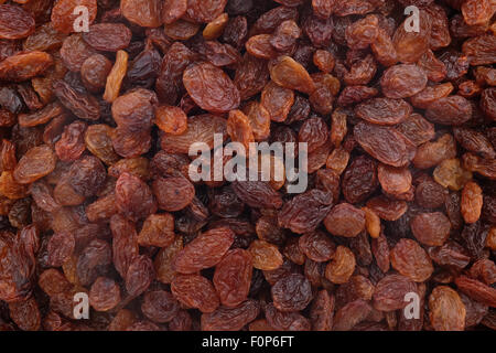 Sultanas as an abstract background texture Stock Photo