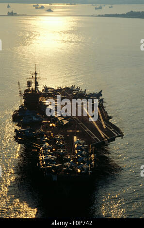 US Navy, John Kennedy aircraft carrier Stock Photo