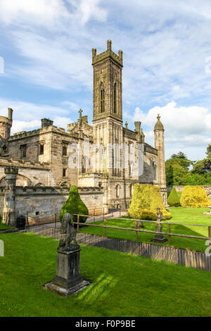 Alton Towers derelict house on the Estate Theme Park Gardens Staffordshire England UK Stock Photo