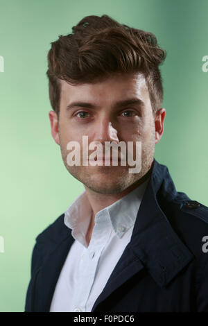 Edinburgh. UK. 19th August. Edinburgh International Book Festival. Day 4 Edinburgh International Book Festival takes place in Charlotte Square Gardens. Pictured Benjamin Wood. Credit:  Pako Mera/Alamy Live News Stock Photo