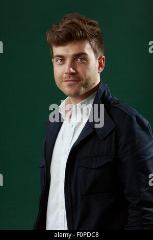 Edinburgh. UK. 19th August. Edinburgh International Book Festival. Day 4 Edinburgh International Book Festival takes place in Charlotte Square Gardens. Pictured Benjamin Wood. Credit:  Pako Mera/Alamy Live News Stock Photo